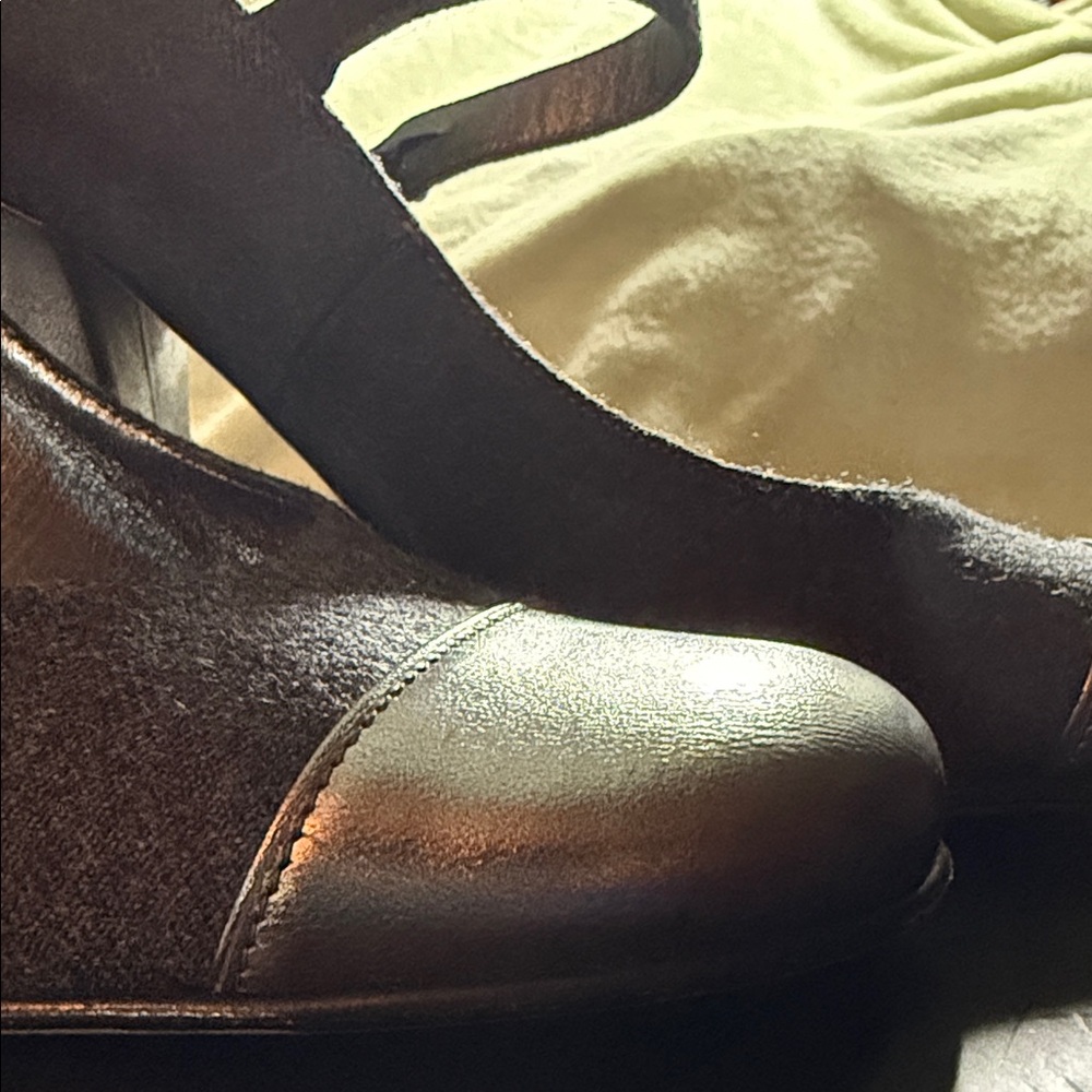 Kate Spade: Women’s Gray Wool with Silver Leather Cap Toe & Heel Ankle Strap